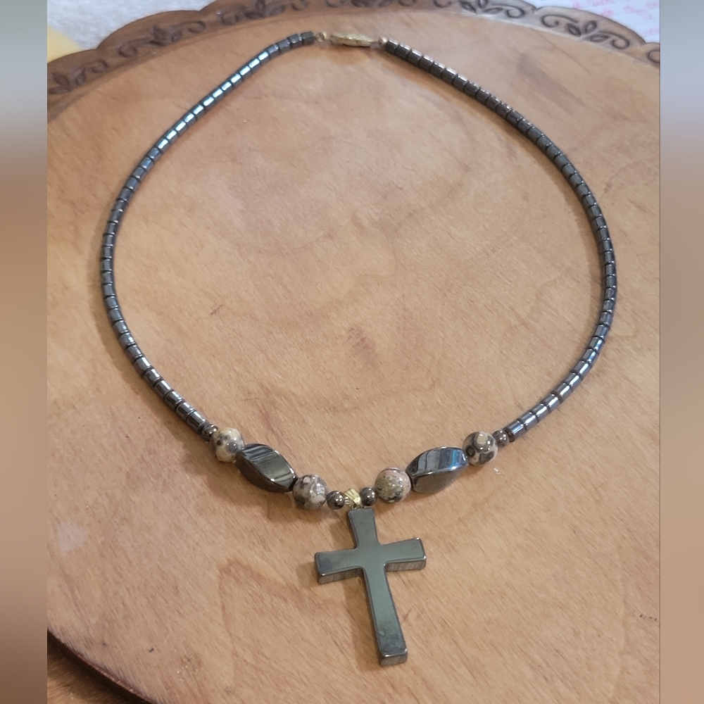 HemSilver Cross Necklace